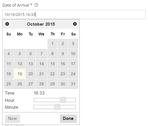 The Date Field on Frontend with Time Picker Enabled