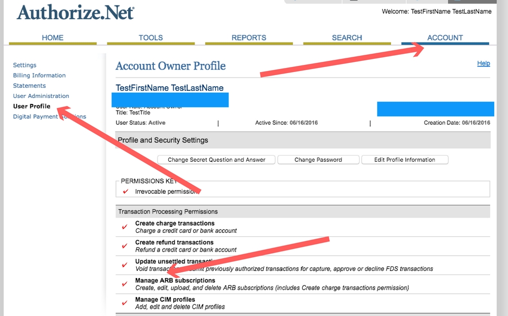 How to check whether ARB is enabled in Authorize.Net or not