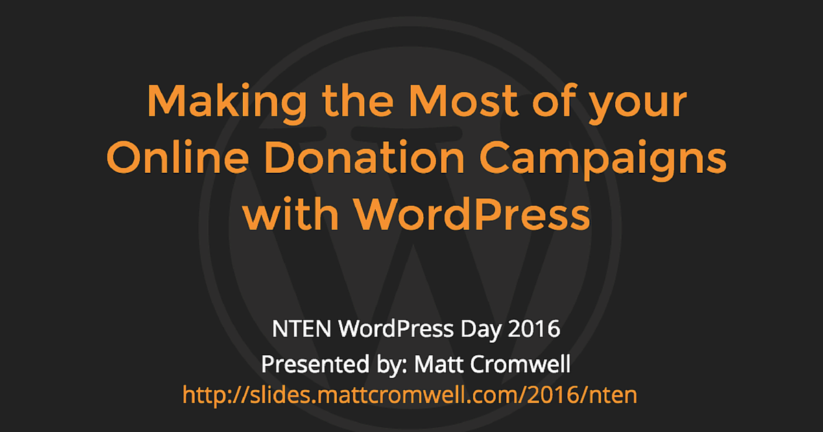 Making the Most of Your Online Donation Campaigns with WordPress