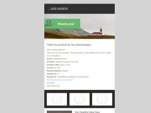 Customized Give Email Template Screenshot