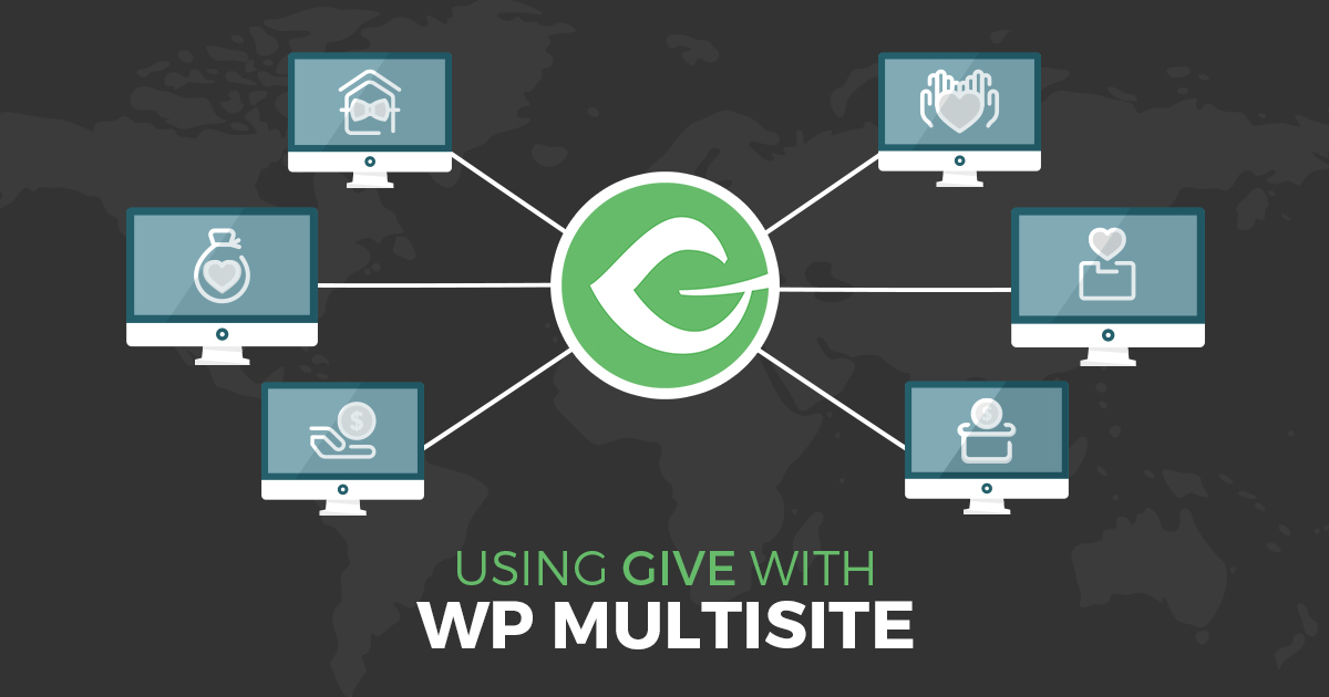 Give can power a multisite WordPress install at once, all while keeping donor and payment gateway information as well as payment histories separate.