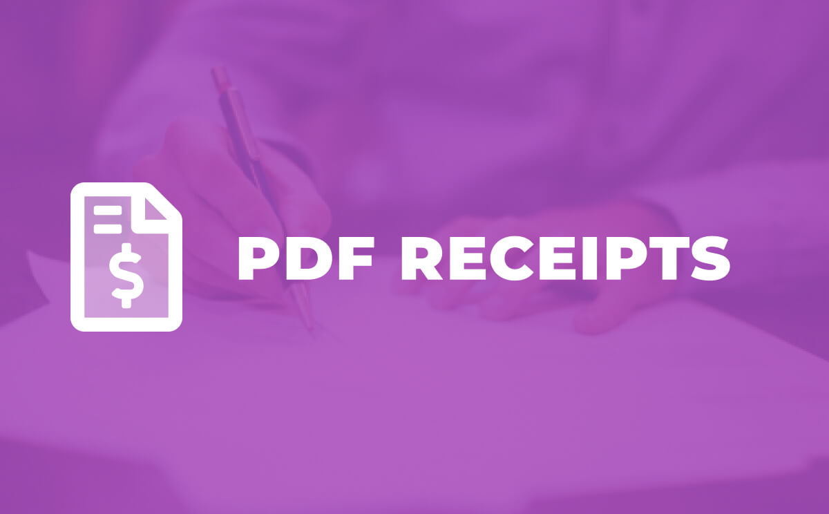 PDF Receipts