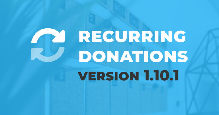 Recurring Donations version 1.01.1