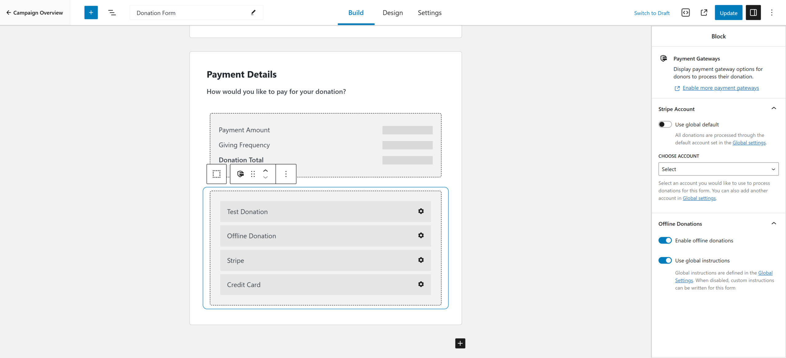 Visual Form Builder - Multiple Stripe Accounts
