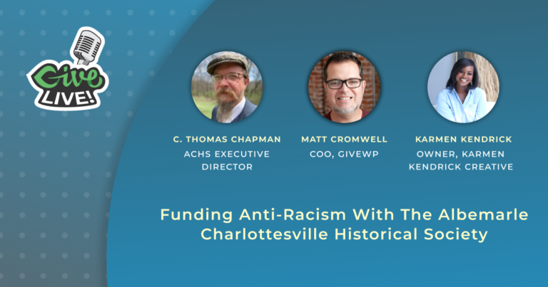 Give LIVE: Funding Anti-racism with the Albemarle Charlottesville Historical Society