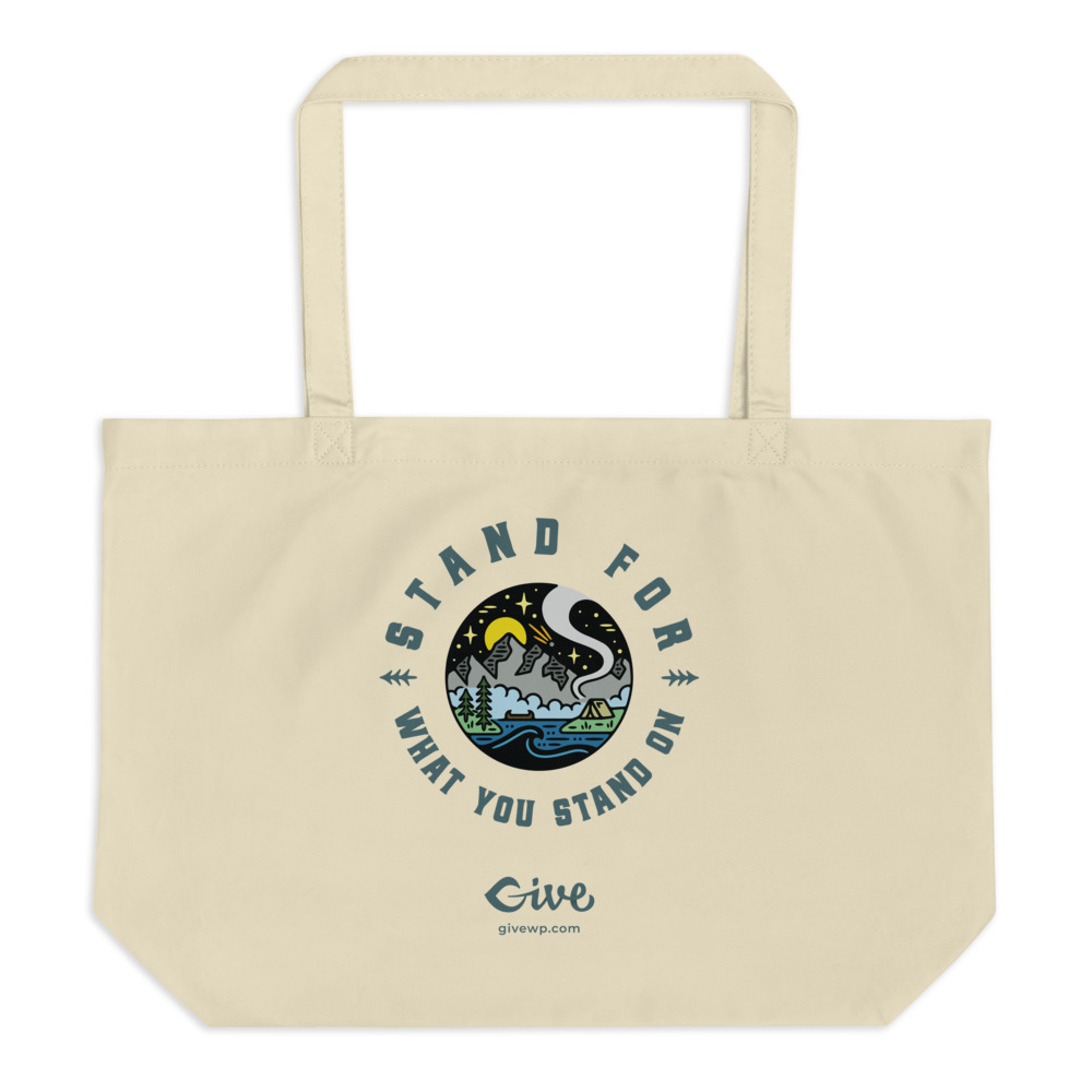 Stand for what you stand on tote, full color.
