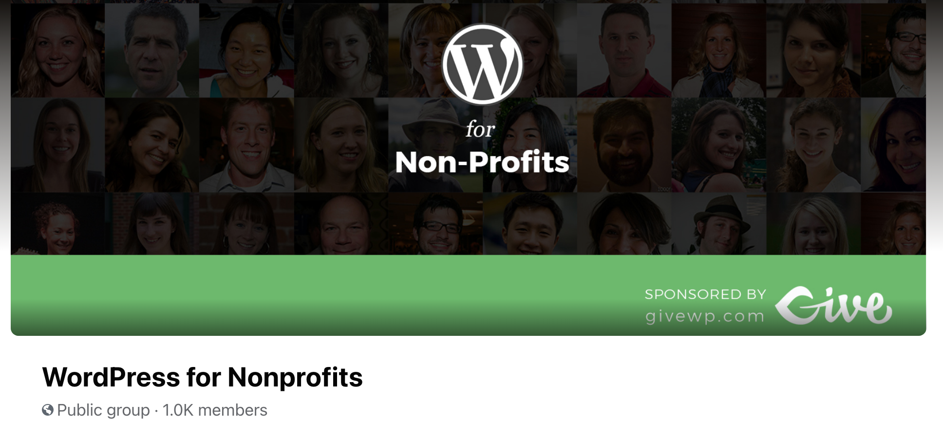 WordPress for nonprofits Facebook group