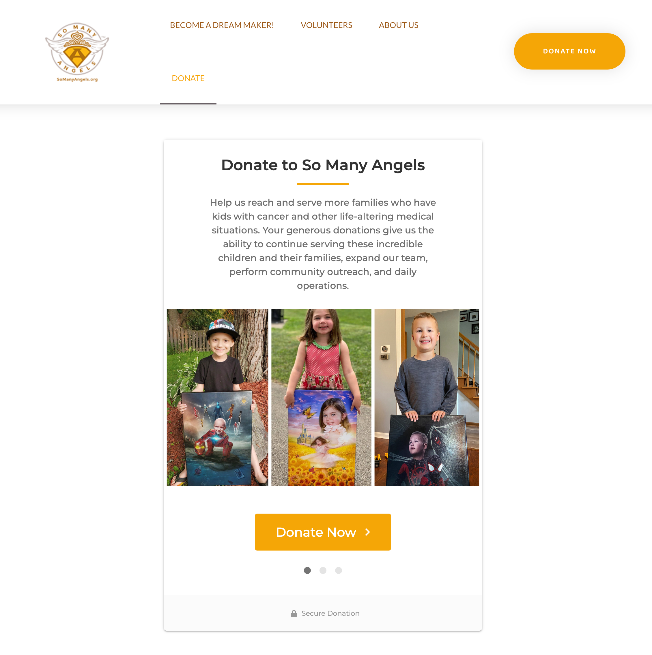 So Many Angels Donation Page