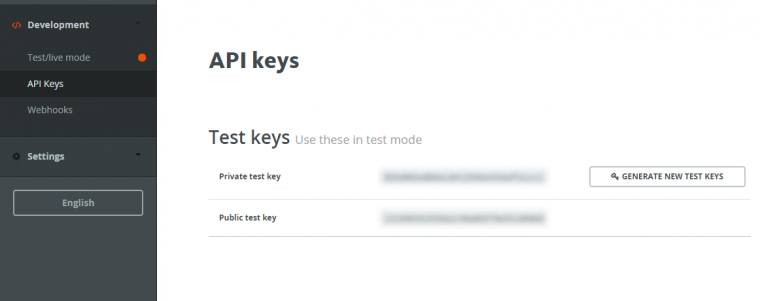 Paymill API Keys