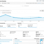 Ecommerce Overview Displaying Donations in Google Analytics Enhanced Ecommerce Tracking