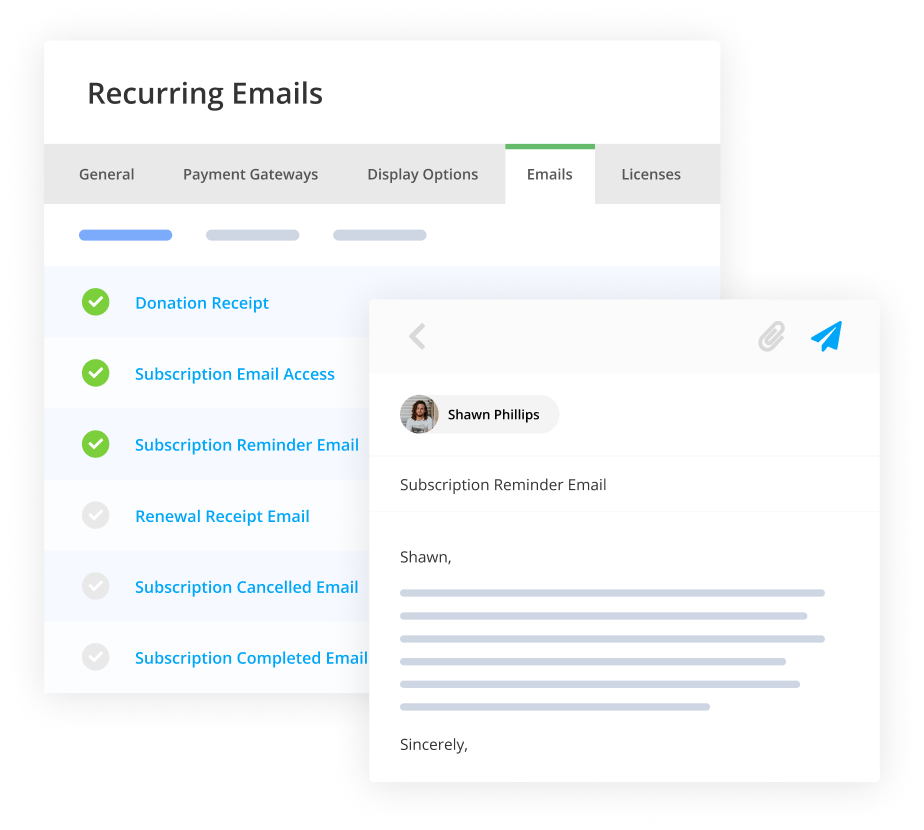 GiveWP Recurring Donations Emails